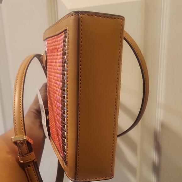 Kate Spade Pink and Tan Mini Woven Bag NWT - Picture 7 of 11
